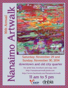 Nanaimo Art Walk This Weekend Nov 29 And 30
